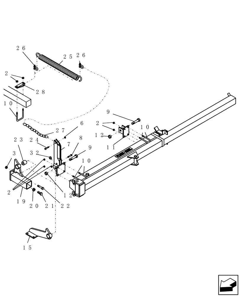 Схема запчастей Case IH ATX400 - (4.100.1) - ENDMARKER MOUNT BRACKETS (18) - MISCELLANEOUS