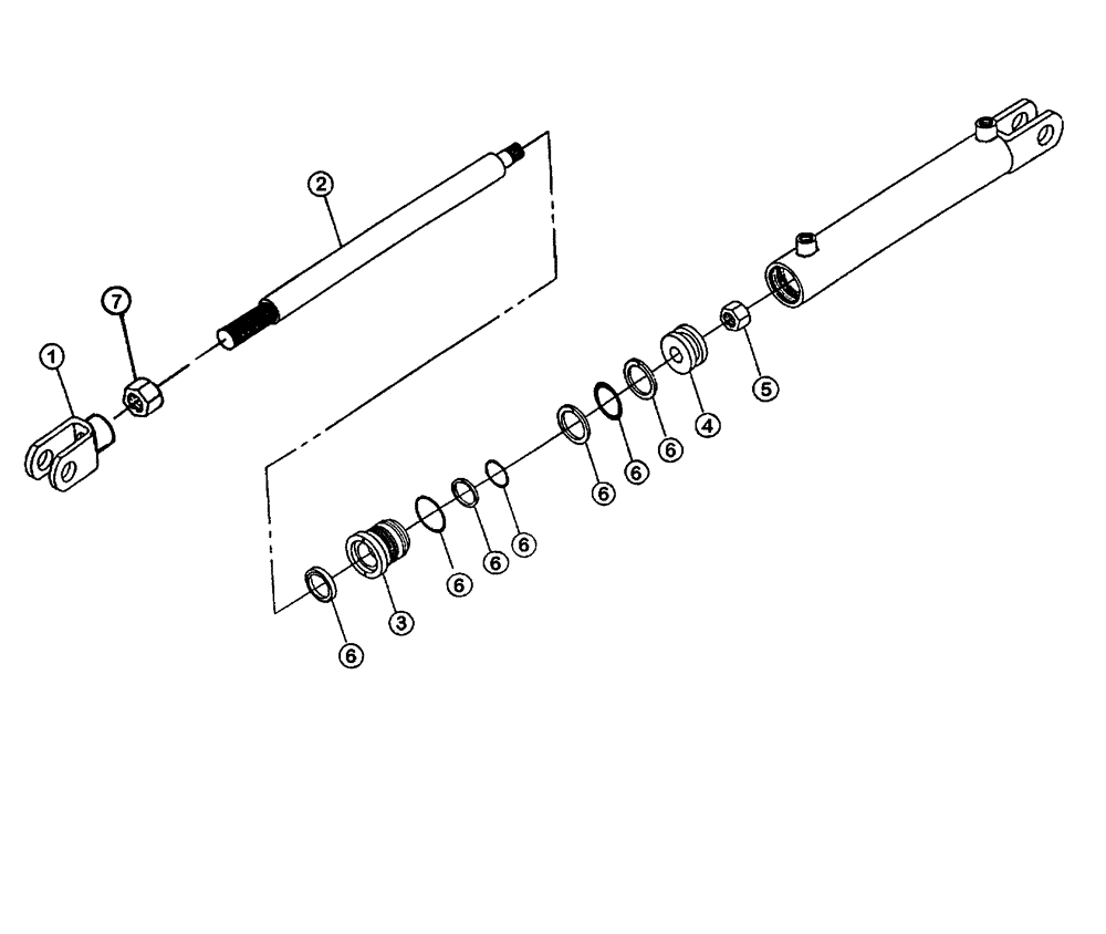 Схема запчастей Case IH PATRIOT 150 - (07-009) - HYDRAULIC CYLINDER- HITCH Cylinders