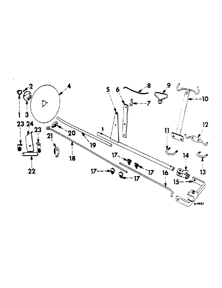 Схема запчастей Case IH 184 - (H-33) - MARKER, TWO-ROW 