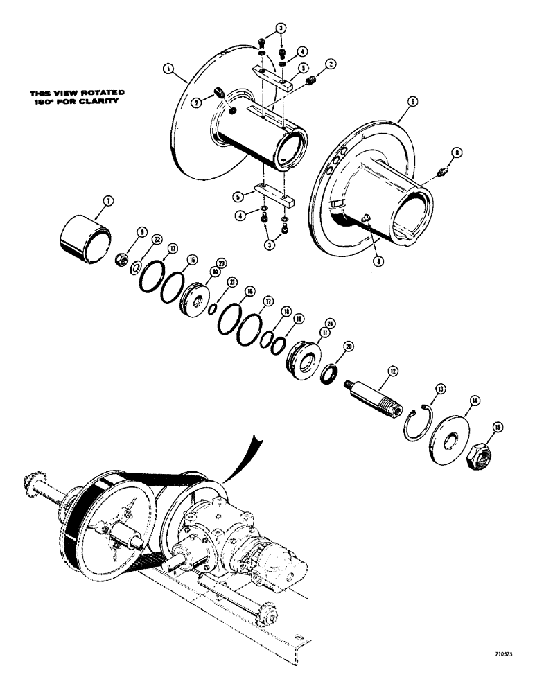 Схема запчастей Case IH 1500-SERIES - (040) - 9 INCH VARIABLE SPEED DRIVE ASSEMBLY, FOR IDENTIFICATION: ITEM 12 IS 4-5/16" LONG (14) - MAIN GEARBOX & DRIVE