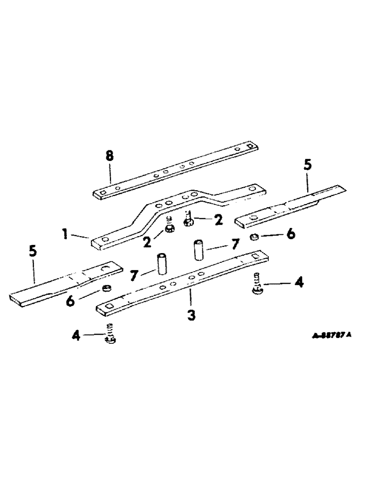 Схема запчастей Case IH 711 - (R-04) - ROTOR BAR, BLADES, AND RELATED PARTS 