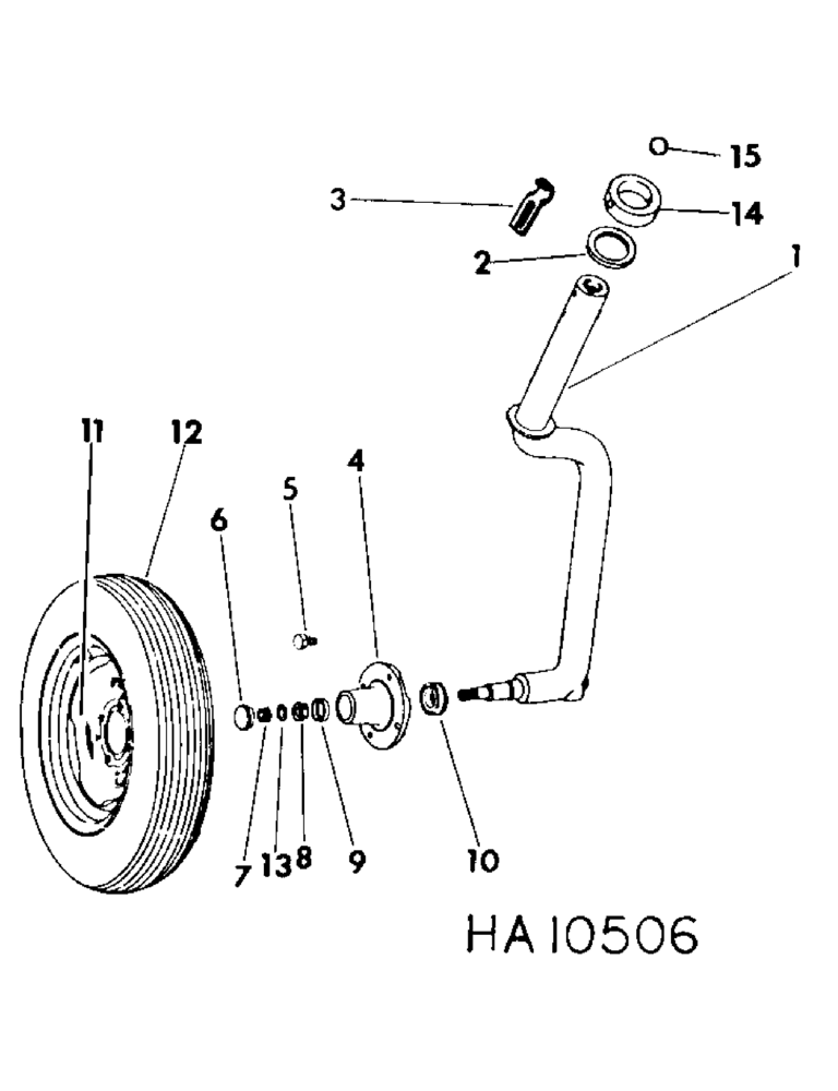 Схема запчастей Case IH 5100 - (D-03) - CASTER WHEEL AXLE AND HUB 