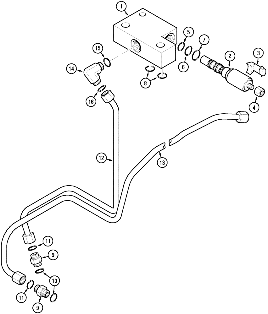 Схема запчастей Case IH MX150 - (08-27) - P.T.O. VALVE AND LINKAGE (35) - HYDRAULIC SYSTEMS