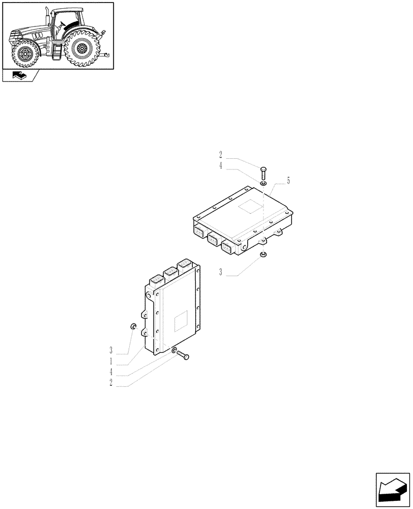 Схема запчастей Case IH PUMA 195 - (1.74.9) - ELECTRONIC CONTROL UNITS (06) - ELECTRICAL SYSTEMS