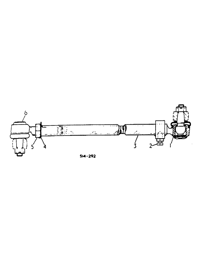 Схема запчастей Case IH 684 - (14-07) - SUSPENSION, TIE ROD ASSY, 52 TO 80 INCH TREAD Suspension