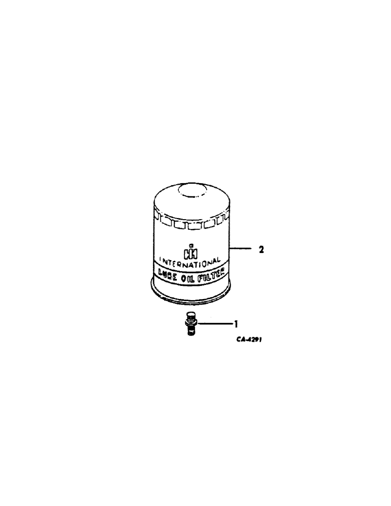 Схема запчастей Case IH C-153 - (E-36) - LUBRICATING OIL FILTER, SPIN-ON TYPE, MACHINES W/SERIAL NO. 57581 AND ABOVE 