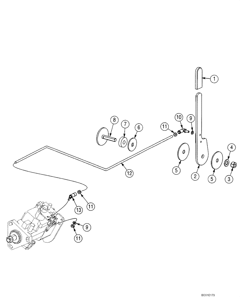 Схема запчастей Case IH 40XT - (03-02) - CONTROLS - THROTTLE (03) - FUEL SYSTEM