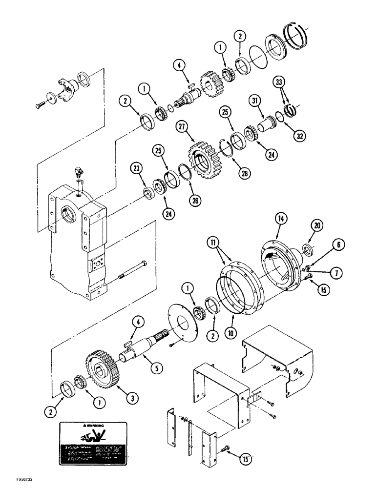 Схема запчастей Case IH 9370 QUADTRAC - (6-064) - PTO TRANSFER CASE ASSEMBLY (06) - POWER TRAIN