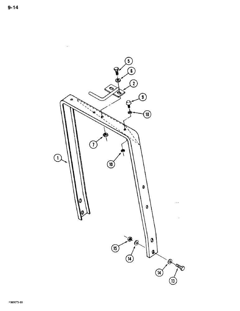 Схема запчастей Case IH 9280 - (9-14) - HOOD SUPPORT (09) - CHASSIS/ATTACHMENTS