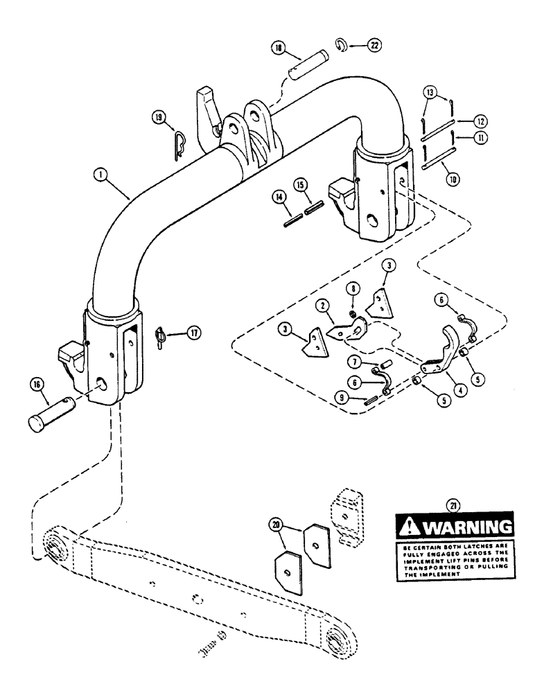 Схема запчастей Case IH 2390 - (9-322) - QUICK HITCH COUPLER, CATEGORY III (09) - CHASSIS/ATTACHMENTS