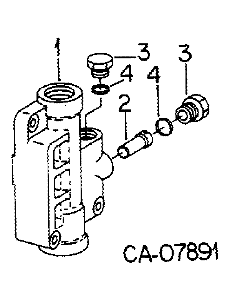 Схема запчастей Case IH 5088 - (10-37) - HYDRAULICS, AUXILIARY VALVE END COVER (07) - HYDRAULICS