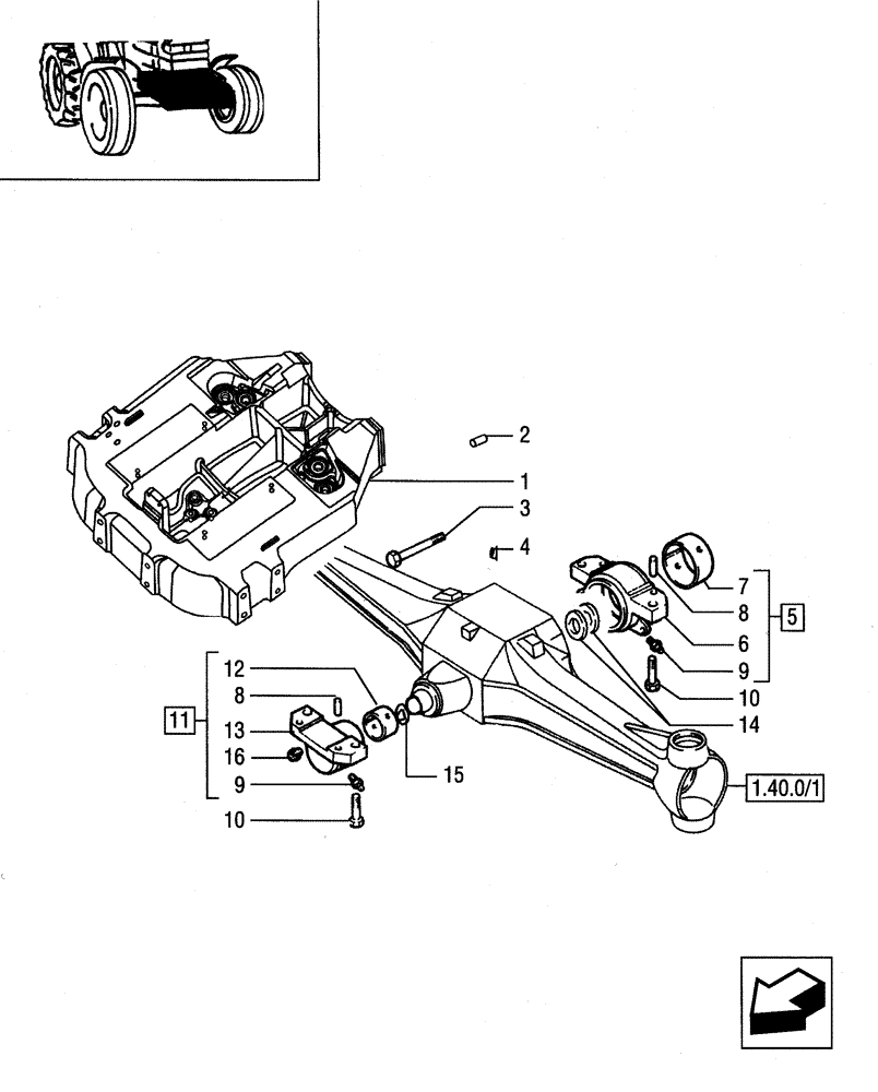 Схема запчастей Case IH JX55 - (1.21.1[02]) - SUPPORT - COVER, SCREWS AND CAPS (03) - TRANSMISSION