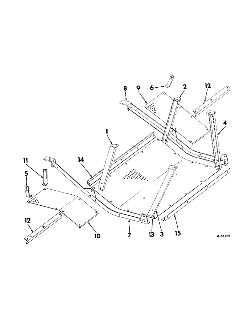 Схема запчастей Case IH 503 - (284) - FAN BOTTOM SHIELDS, SERIAL NO 4766 AND ABOVE (88) - ACCESSORIES