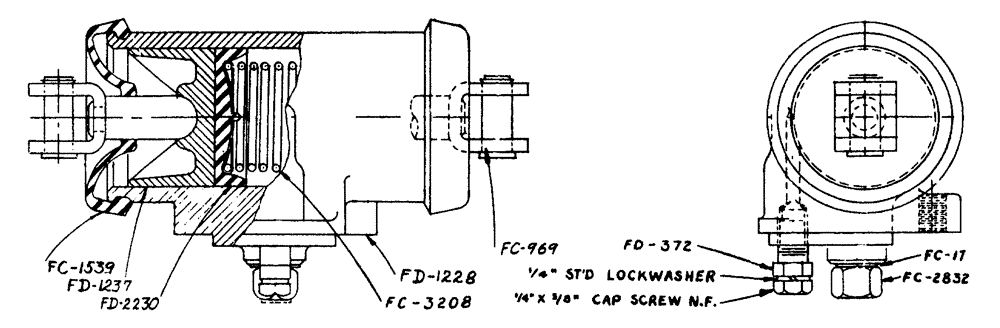 Схема запчастей Case IH LA-SERIES - (060) - PARTS FOR 3603AA WHEEL CYLINDER (07) - BRAKES