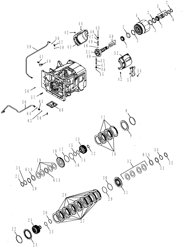 Схема запчастей Case IH MAGNUM 255 - (06-20) - RANGE TRANSMISSION - MFD CLUTCH AND PARK BRAKE - TRANSMISSION ASN AJB367211 (06) - POWER TRAIN