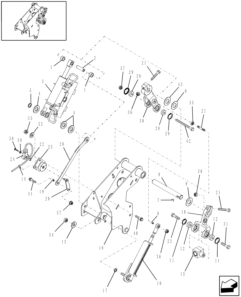 Схема запчастей Case IH WDX2302 - (07.05[01]) - CONTROL, PROPULSION (07) - HYDRAULIC SYSTEM