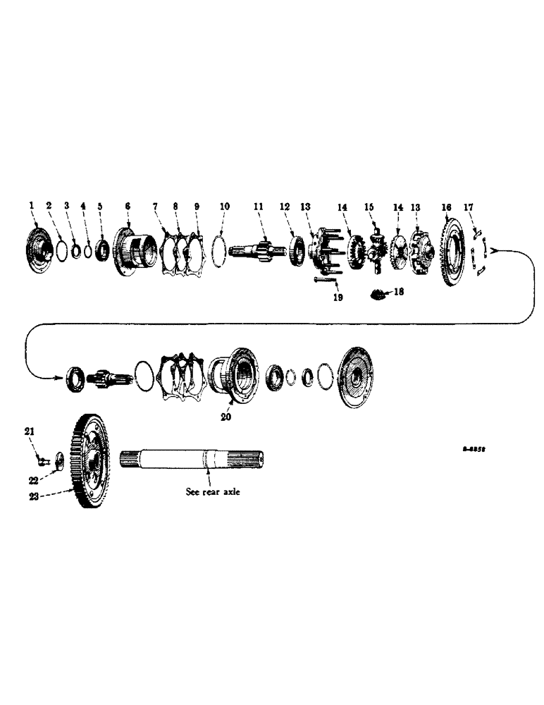 Схема запчастей Case IH 300 - (262) - CHASSIS, REAR AXLE DIFFERENTIAL (12) - CHASSIS