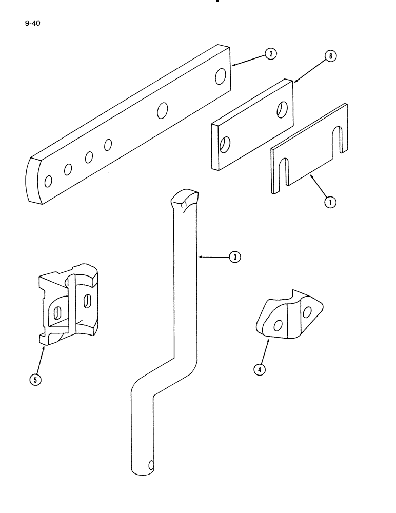 Схема запчастей Case IH 720 - (9-40) - COLTER ATTACHING PARTS (09) - CHASSIS/ATTACHMENTS