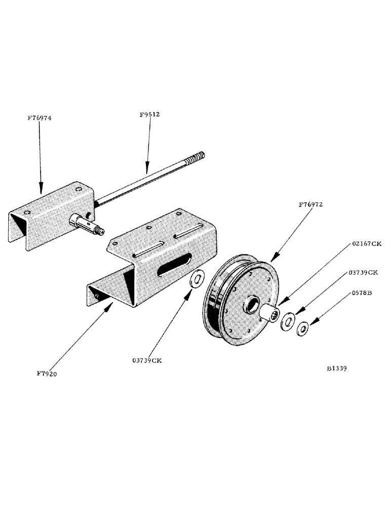 Схема запчастей Case IH 800 - (264) - MAIN DRIVE SHAFT TRACTION DRIVE TIGHTENER (88) - ACCESSORIES