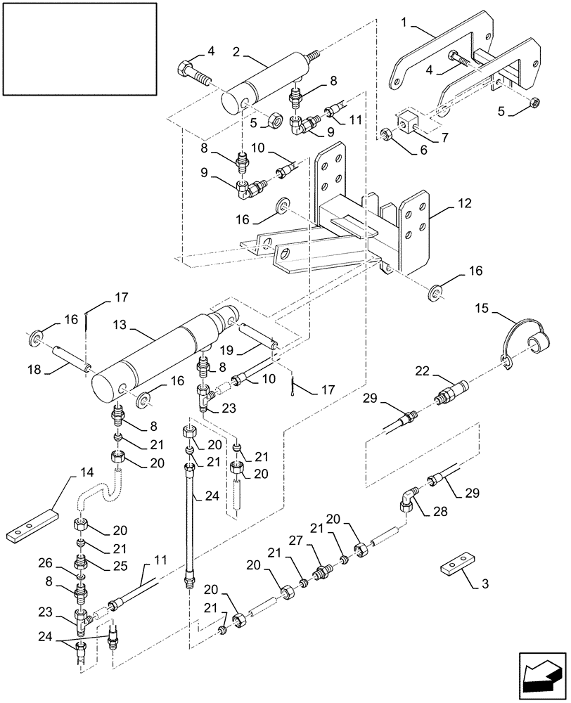 Схема запчастей Case IH LBX432S - (18.84067287[01]) - DIA : BALE EJECT KIT (18) - ACCESSORIES