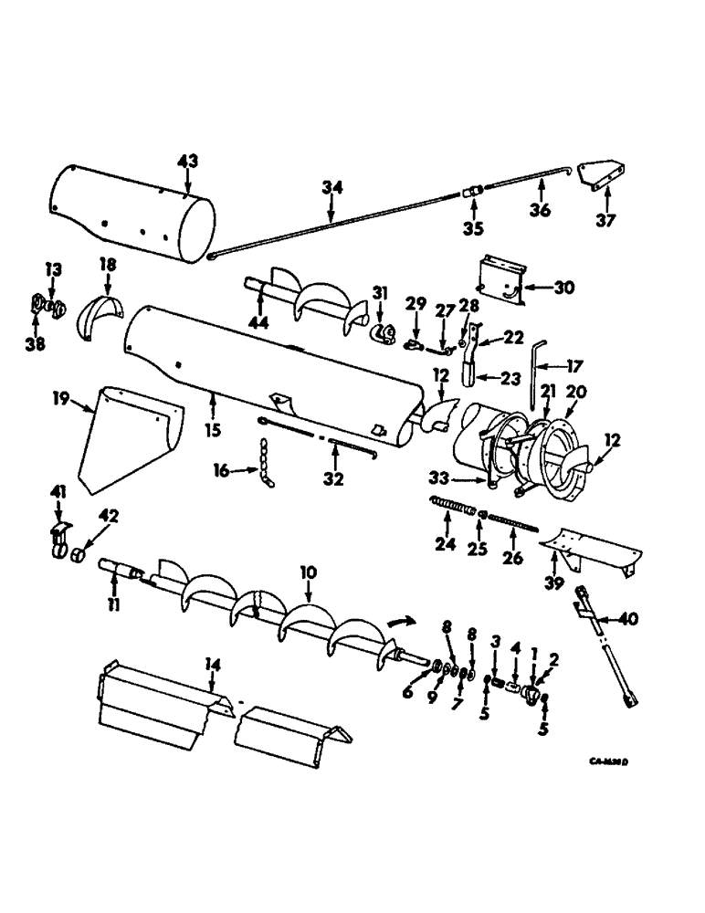 Схема запчастей Case IH 715 - (26-12) - GRAIN TANK, GRAIN TANK UNLOADER Grain Tank