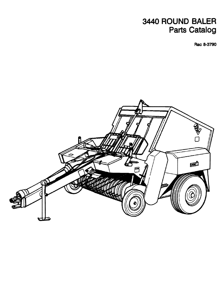 Схема запчастей Case IH 3440 - (01) - 3440 ROUND BALER 