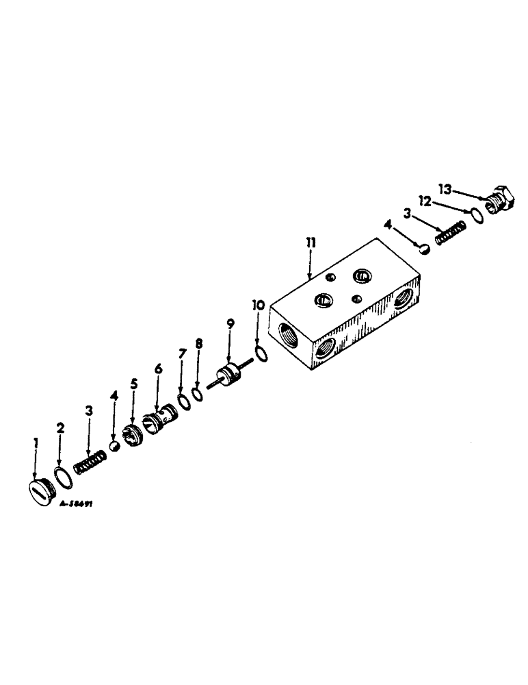 Схема запчастей Case IH 2444 - (F-23) - HYDRAULICS SYSTEM, DOUBLE-ACTING CHECK VALVE (07) - HYDRAULIC SYSTEM