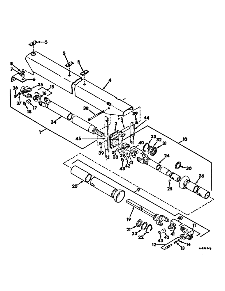 Схема запчастей Case IH 816 - (G-20) - POWER DRIVE, SHIELD AND RELATED PARTS 