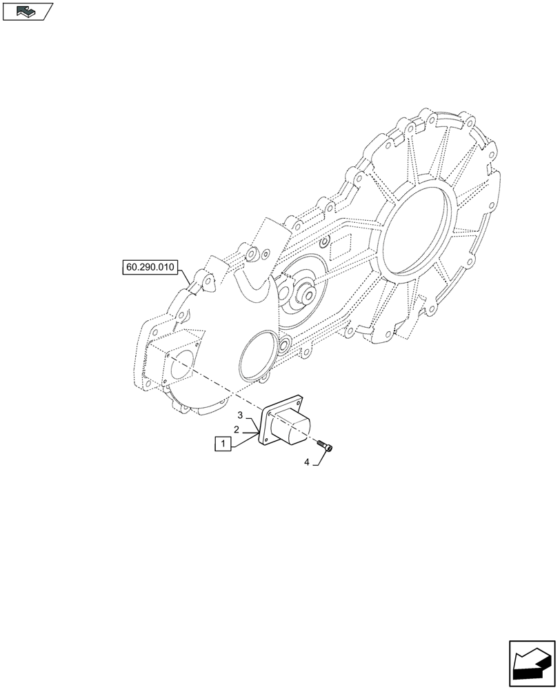 Схема запчастей Case IH LB334S - (35.540.020) - SHUTTLE FEEDER, GEARBOX, PUMP (35) - HYDRAULIC SYSTEMS