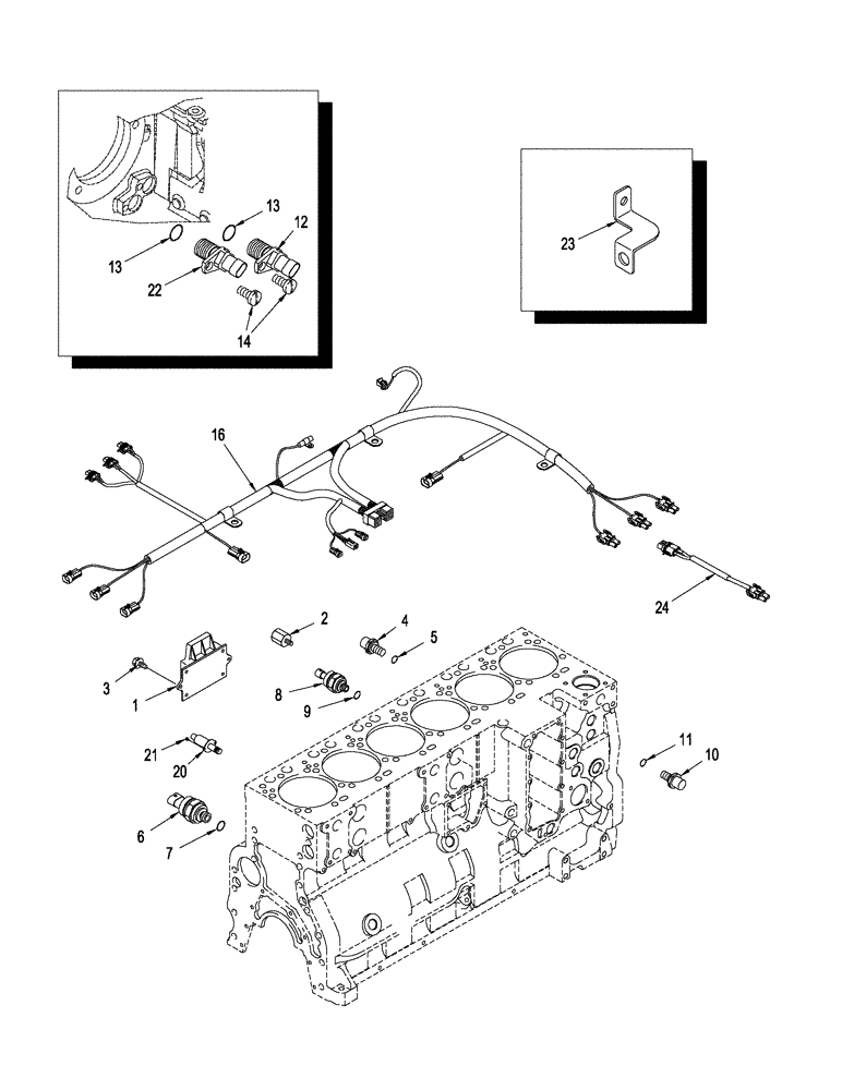 Схема запчастей Case IH STX325 - (04-31) - MODULE, ENGINE CONTROL (04) - ELECTRICAL SYSTEMS