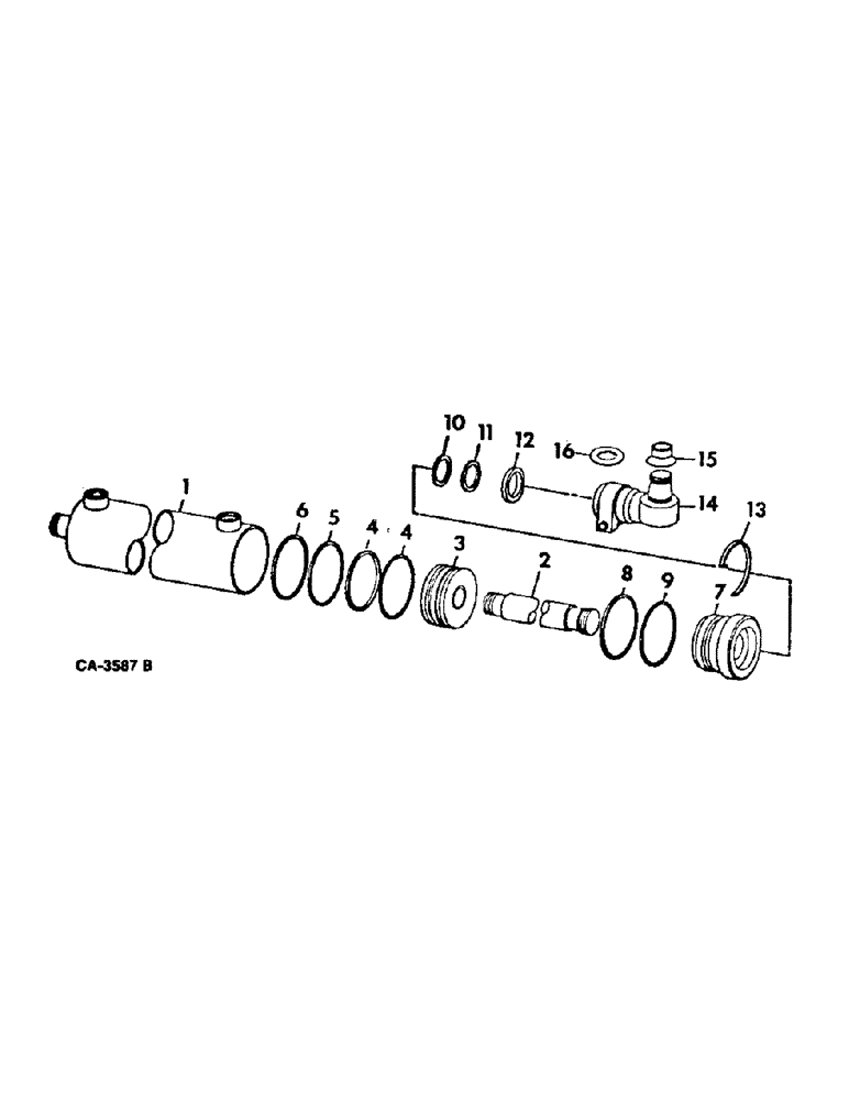 Схема запчастей Case IH 915 - (10-32) - HYDRAULICS, STEERING CYLINDER (07) - HYDRAULICS