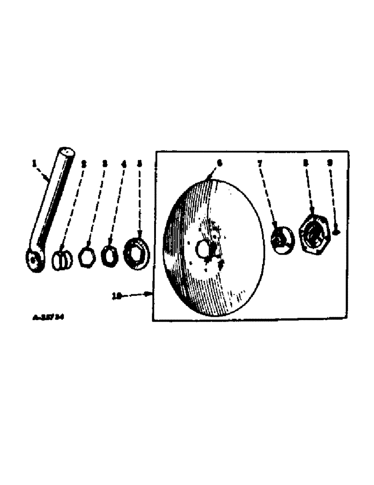 Схема запчастей Case IH 85 - (AN-09[A]) - DISK HILLER, WITH PLAIN BEARING, STRAIGHT STANDARD 