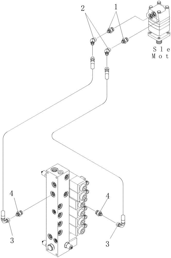 Схема запчастей Case IH 7700 - (B10.03[01]) - Hydraulic Circuit {Primary Hood Slew} (35) - HYDRAULIC SYSTEMS