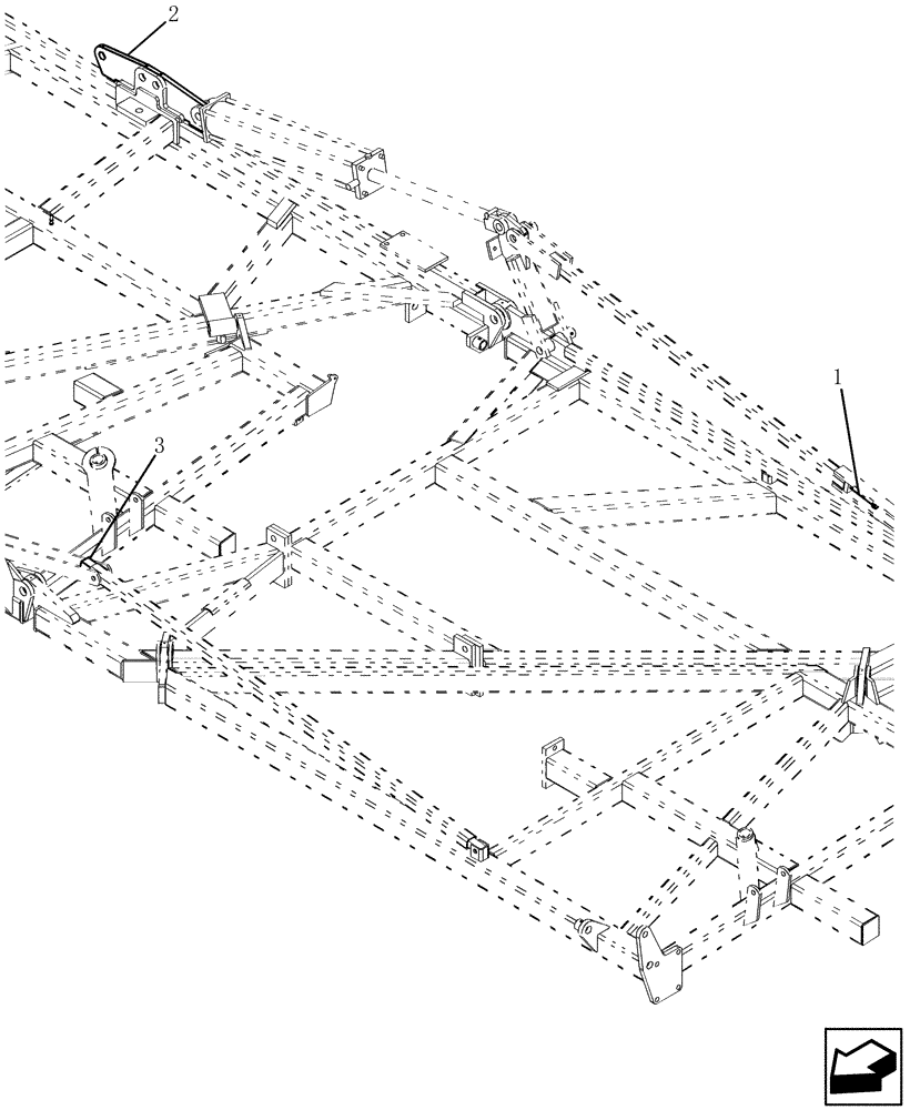 Схема запчастей Case IH 600 - (75.200.05) - DUAL ENDMARKER MOUNT KIT, 37 - 41 MODELS (75) - SOIL PREPARATION