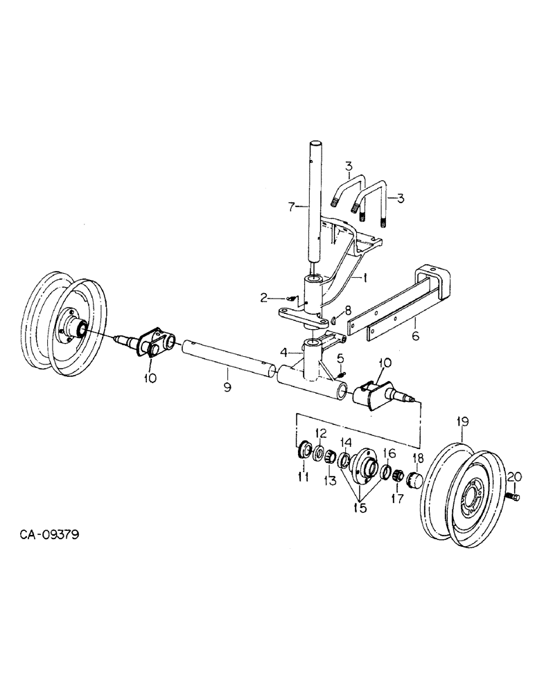 Схема запчастей Case IH 800 - (05-21) - WHEELS, OUTBOARD WHEELS, RH SIDE, UNITS W, X AND Y (06) - POWER TRAIN