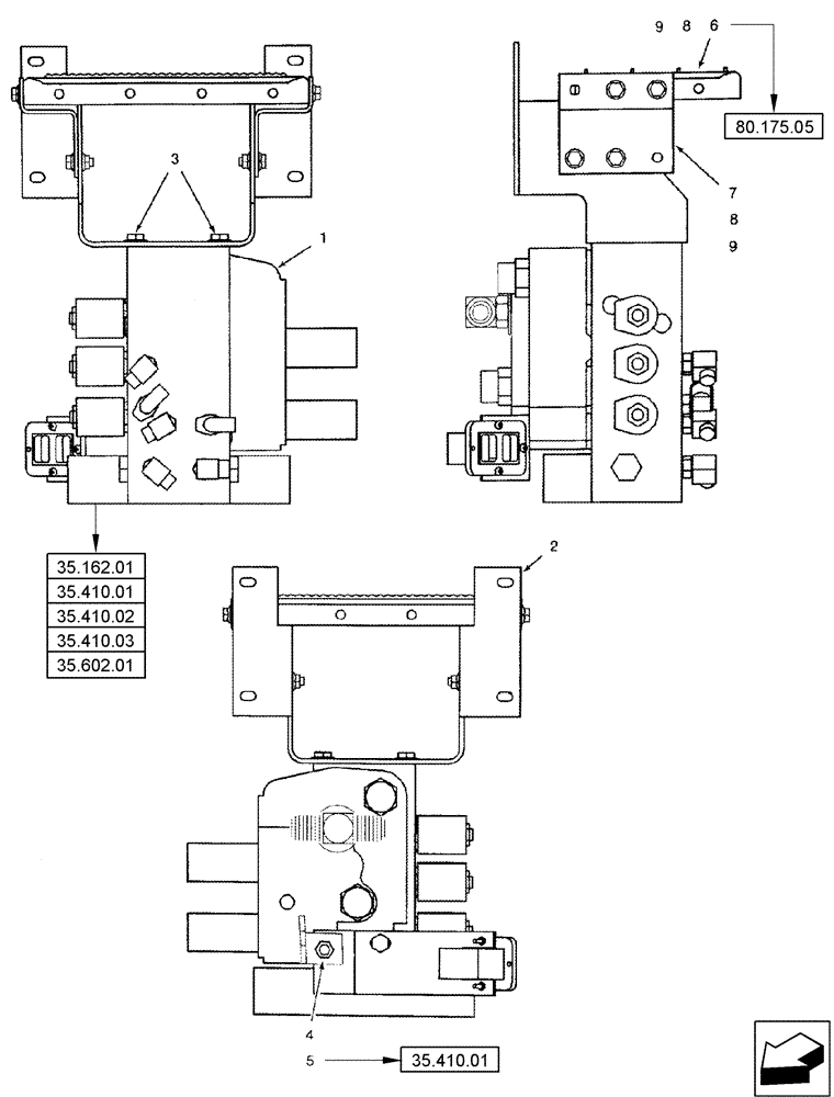 Схема запчастей Case IH 2577 - (35.200.11) - VALVE, CONTROL - MOUNTING (35) - HYDRAULIC SYSTEMS