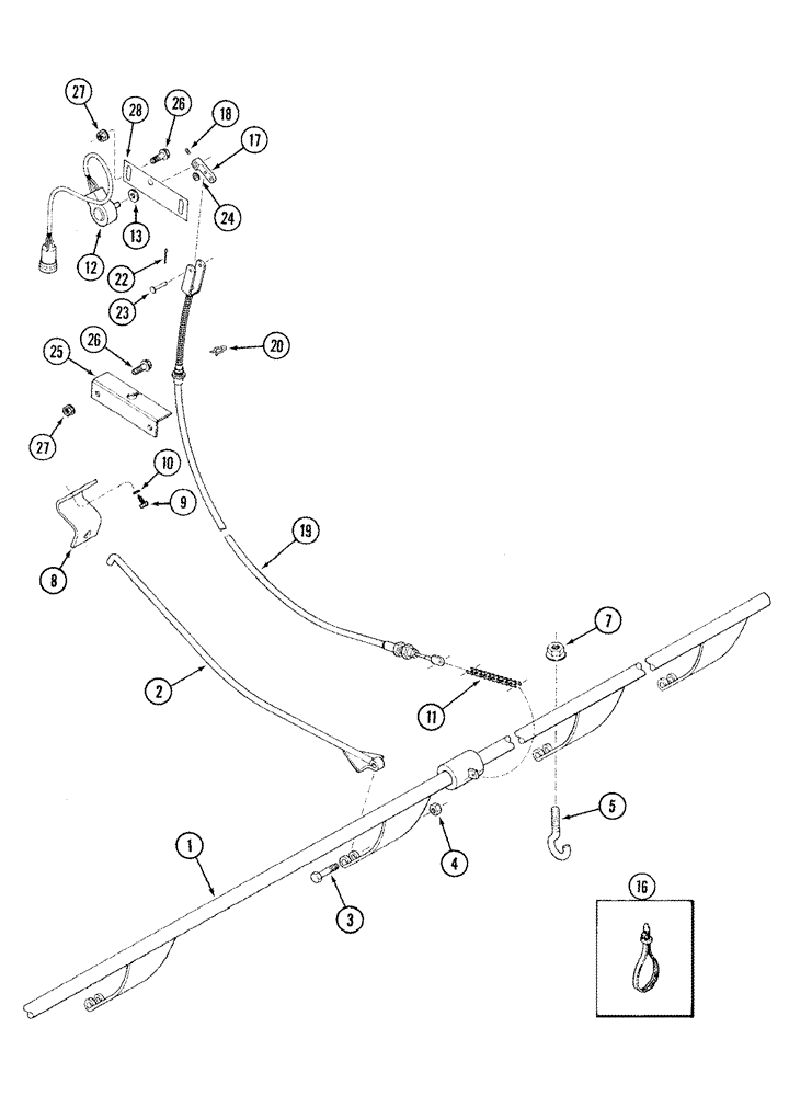 Схема запчастей Case IH 1010 - (09D-09) - CONTROL HEADER HEIGHT (09) - CHASSIS/ATTACHMENTS