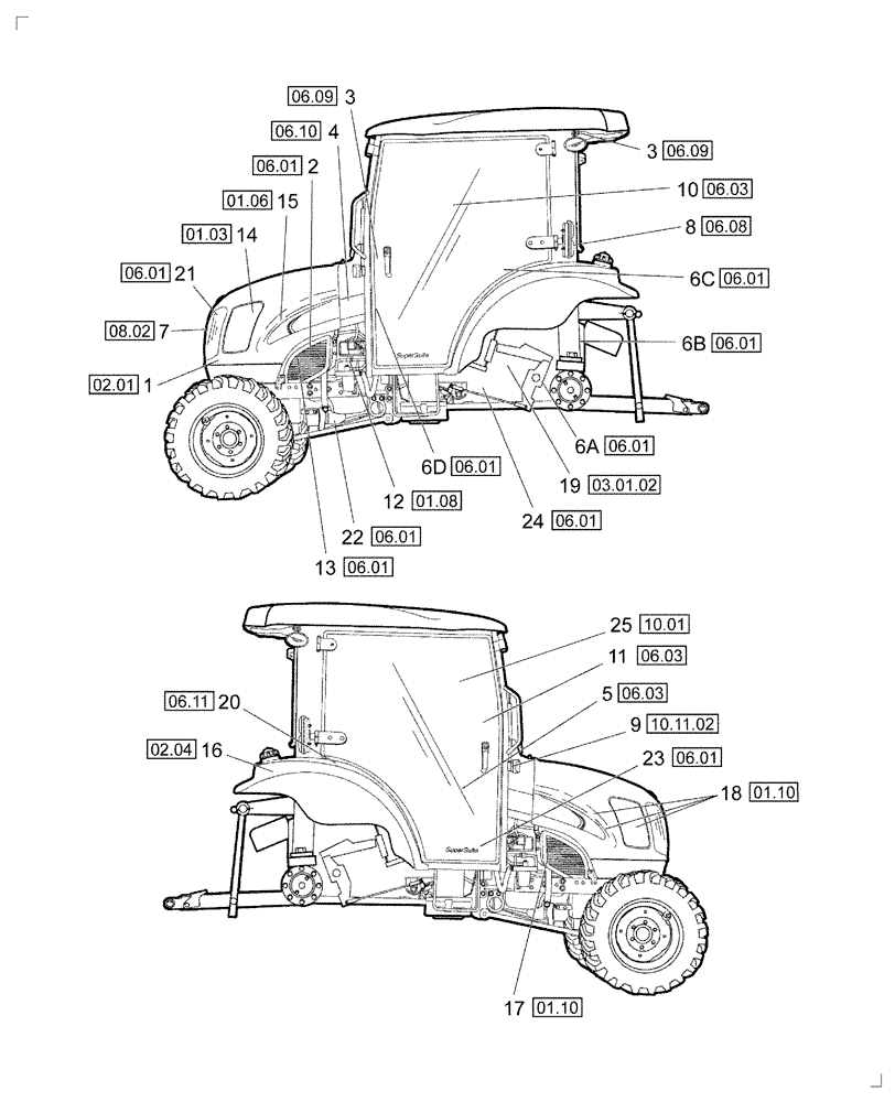 Схема запчастей Case IH FARMALL 55 - (06.02) - COMPONENT LOCATION & FUNCTION (06) - ELECTRICAL SYSTEMS