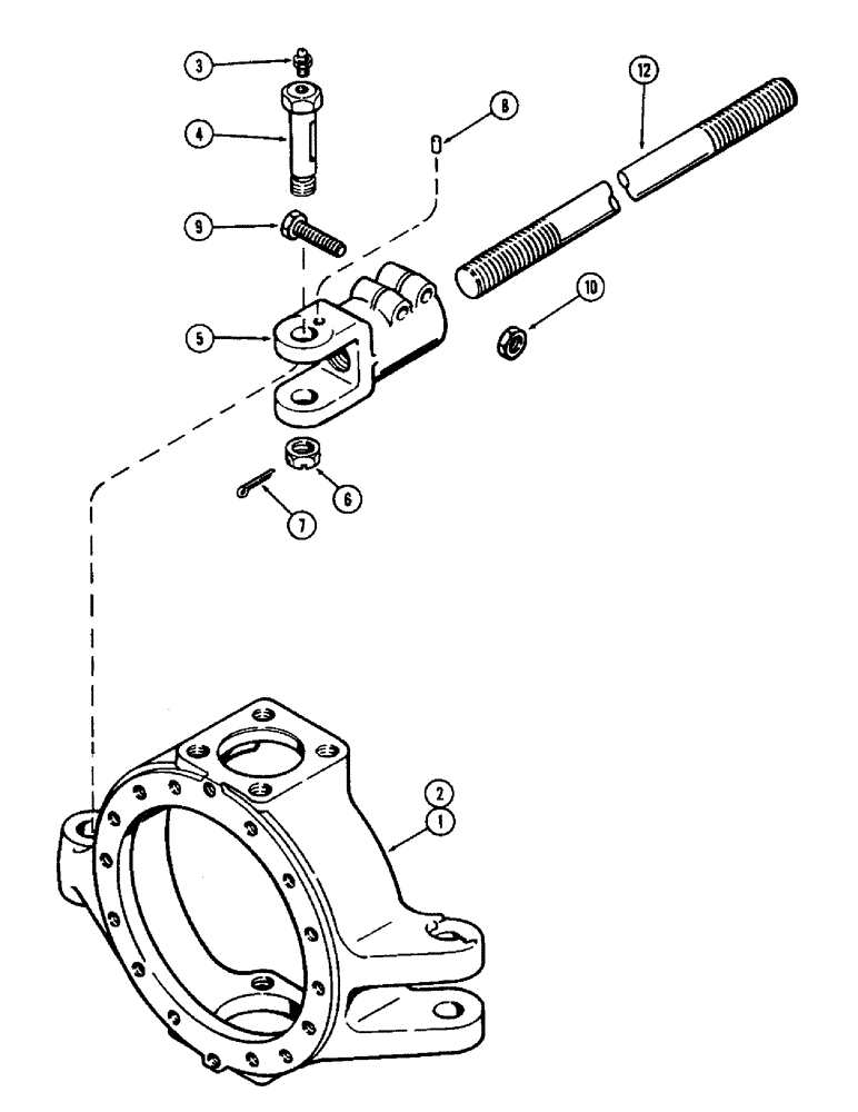 Схема запчастей Case IH 2470 - (106) - TIE ROD, FRONT AND REAR HYDRAULIC STEER (05) - STEERING