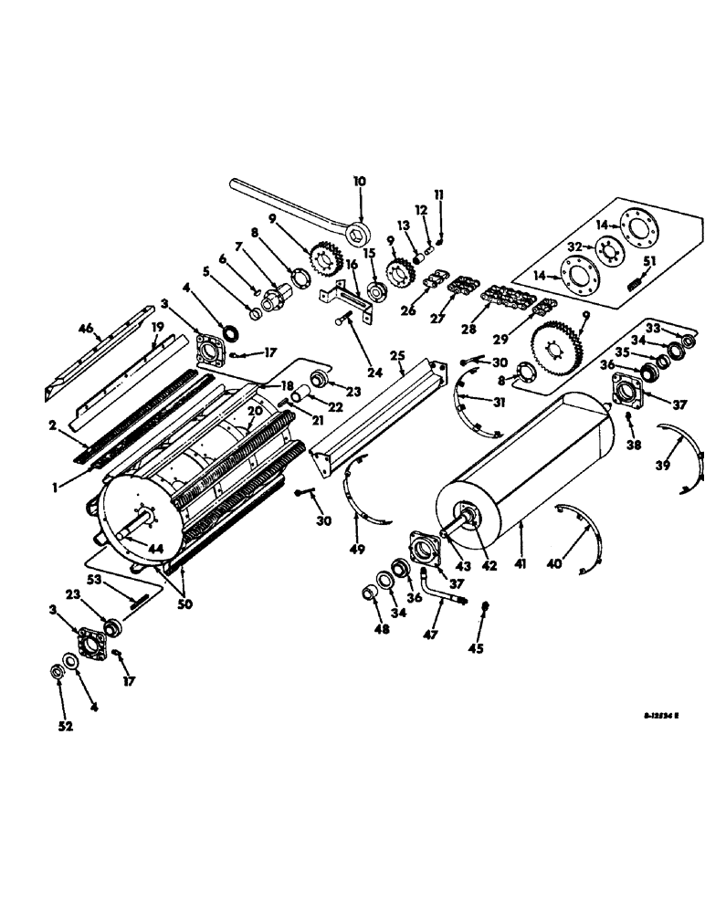 Схема запчастей Case IH 403 - (058) - CYLINDER, DRIVE AND SLIP CLUTCH AND CYLINDER BEATER (66) - THRESHING