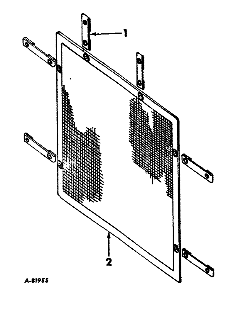 Схема запчастей Case IH 1456 - (06-05) - COOLING, RADIATOR AUXILIARY SCREEN Cooling