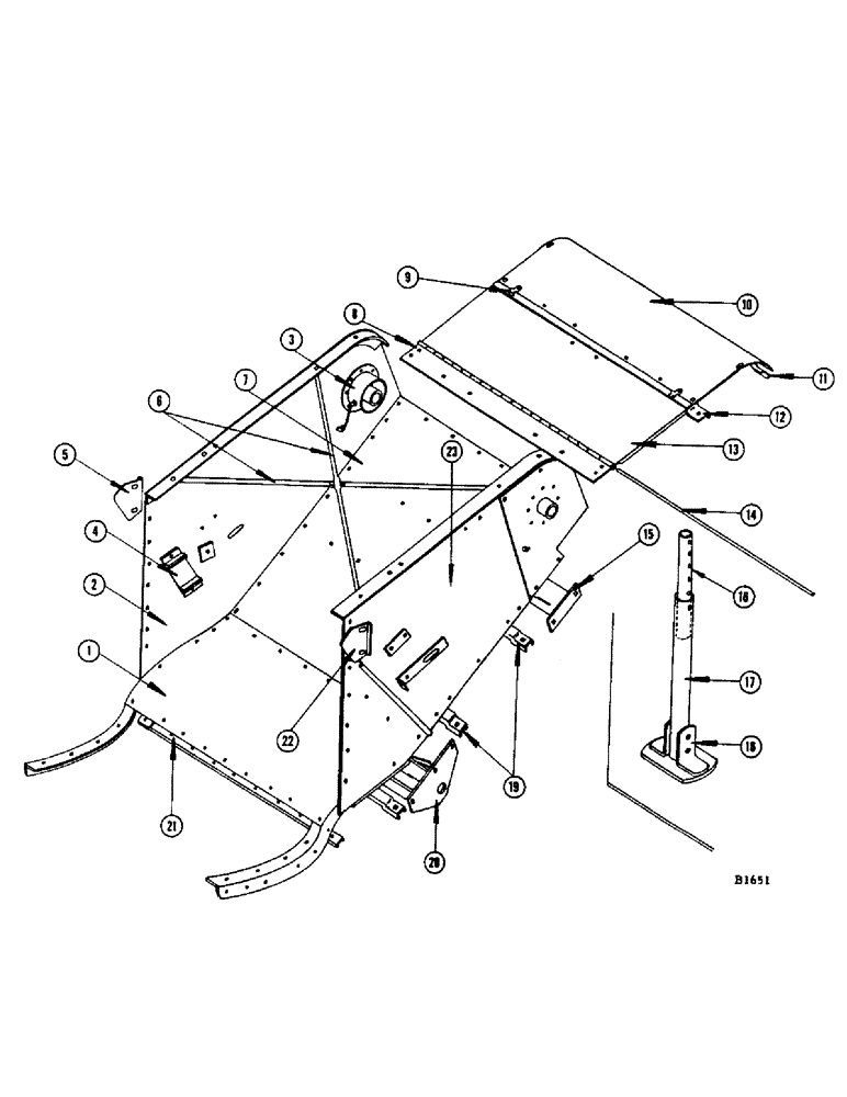 Схема запчастей Case IH 960 - (067A) - FEEDER SPOUT, NUMBER 8311400 AND AFTER (60) - PRODUCT FEEDING