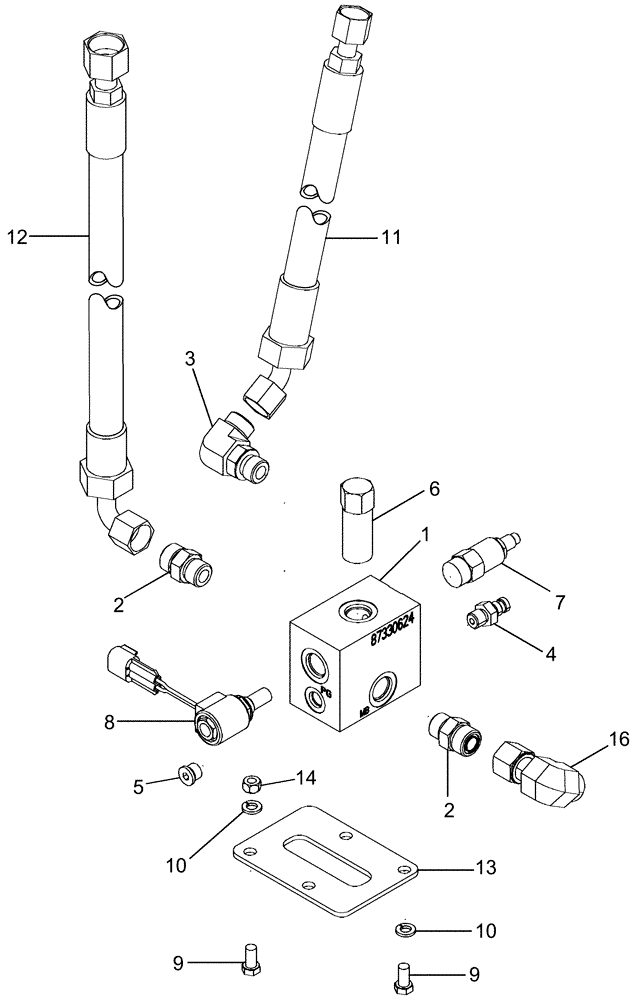 Схема запчастей Case IH 625 - (35.138.01) - VALVE, AUGER CONTROL (35) - HYDRAULIC SYSTEMS