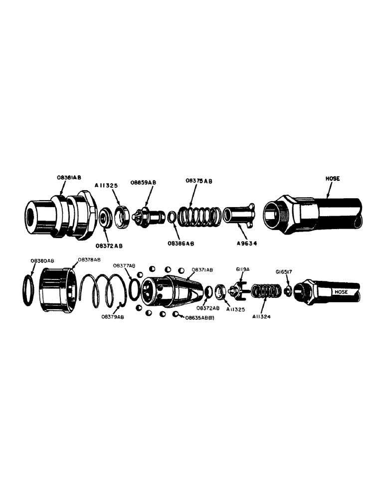 Схема запчастей Case IH VAC12-SERIES - (143) - 4025AA BREAK-AWAY SELF-SEALING COUPLING PLUG (08) - HYDRAULICS