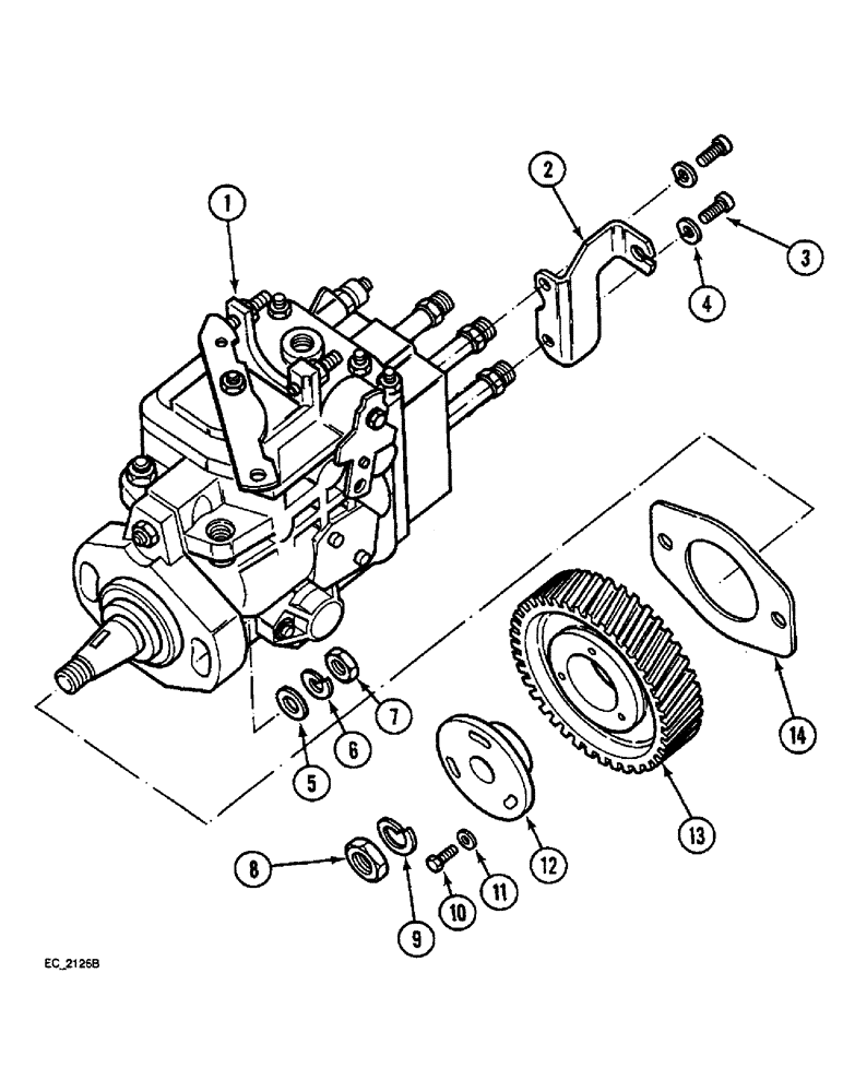 Схема запчастей Case IH 3220 - (3-010) - FUEL INJECTION PUMP, (3220) (03) - FUEL SYSTEM