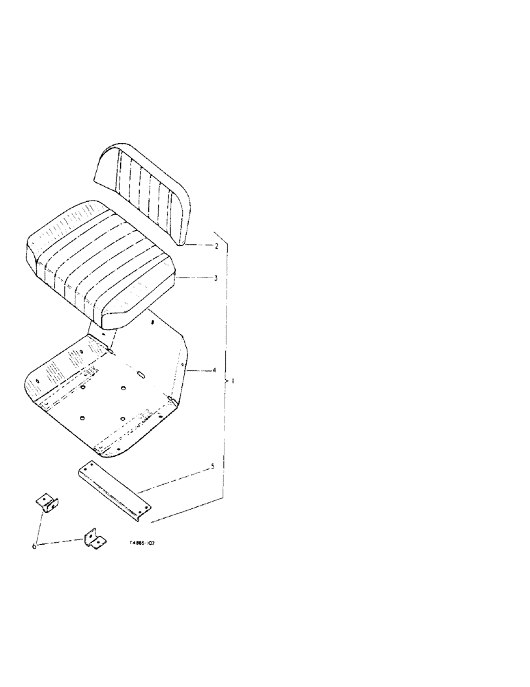 Схема запчастей Case IH 276 - (4-36) - BOSTROM SEAT, PETROL (09) - CHASSIS