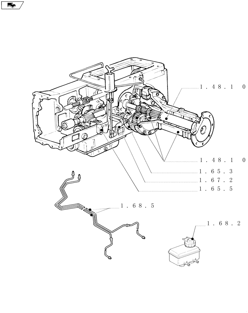 Схема запчастей Case IH FARMALL 85N - (SEC. 05) - REAR AXLE (00) - GENERAL