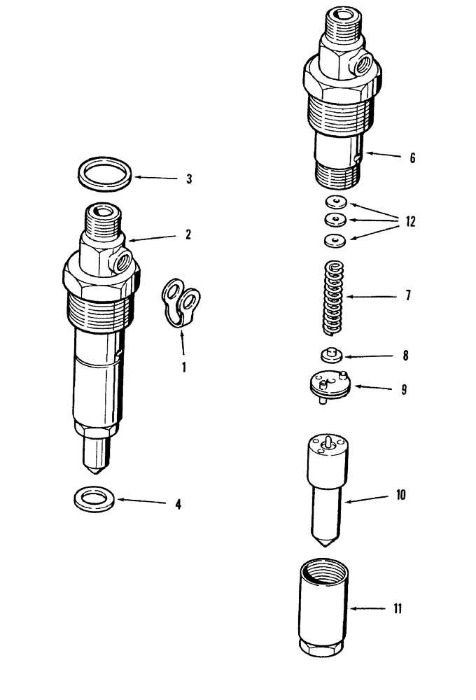 Схема запчастей Case IH 8840 - (10-052) - FUEL INJECTION NOZZLE (DIESEL) 9 MM DIAMETER TIP (10) - ENGINE