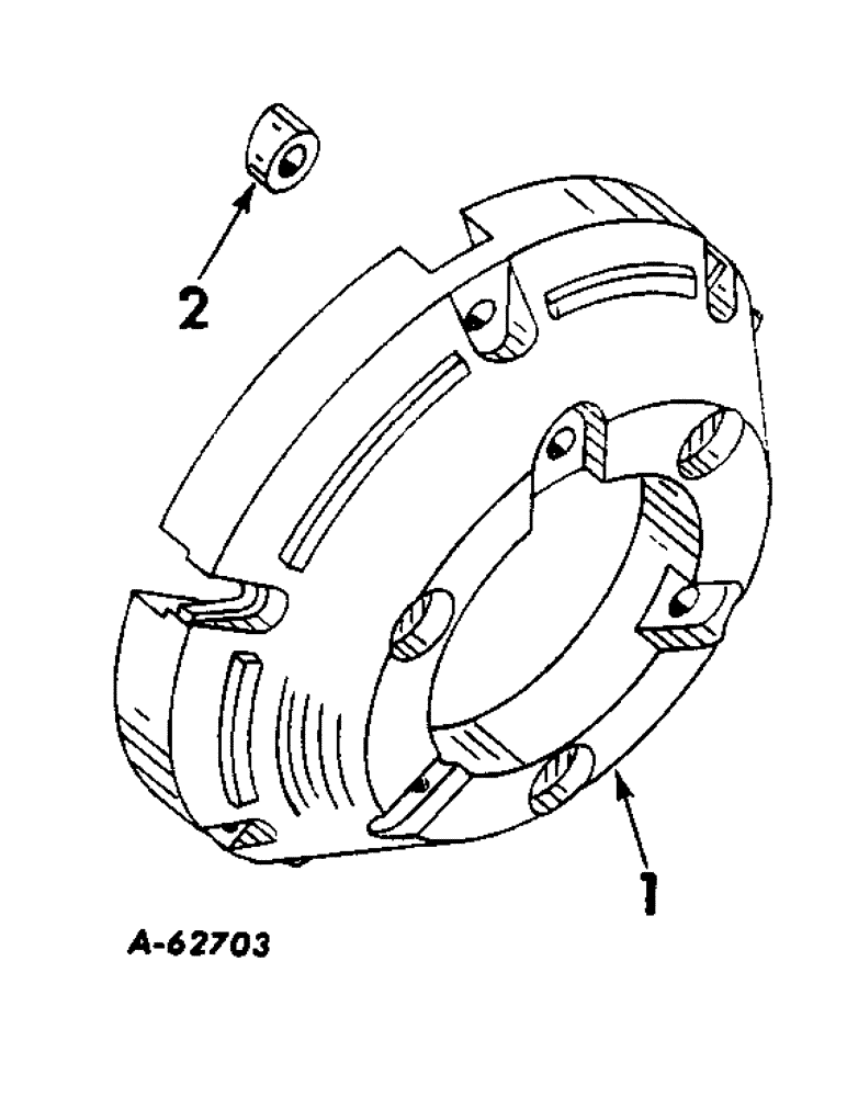 Схема запчастей Case IH B275 - (125) - ATTACHMENTS, REAR WHEEL WEIGHTS, FOR W11 X 28 RIM Attachments