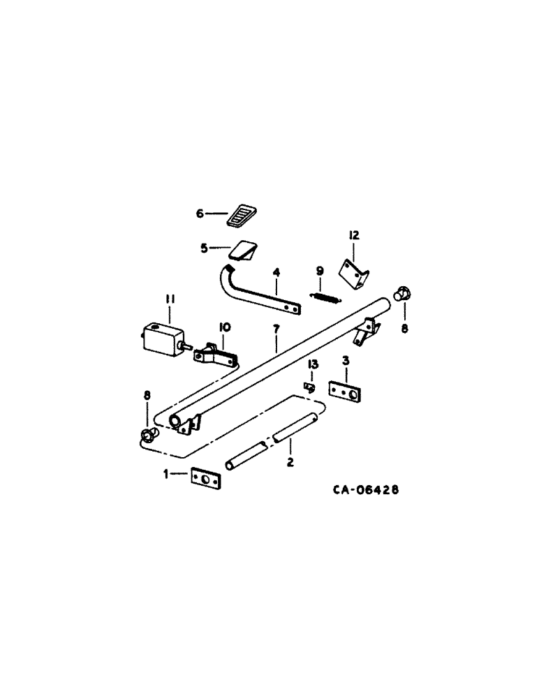 Схема запчастей Case IH 1480 - (10-43[1]) - FOOT-N-INCH CONTROLS, SERIAL NO. 24001 AND ABOVE (07) - HYDRAULICS